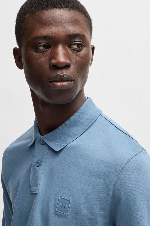 BOSS Passerby Poloshirt Light Blue Model / Detail