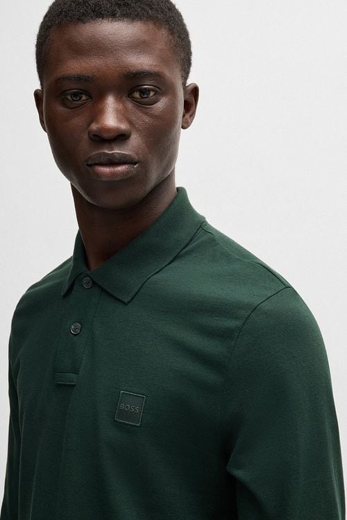 BOSS Passerby Poloshirt Dark Green Model / Detail