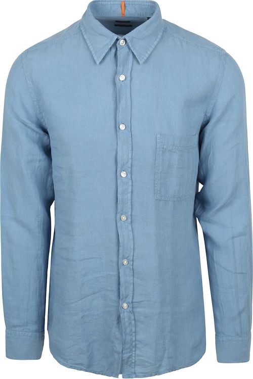 BOSS Relegant Shirt Linen Blue Product