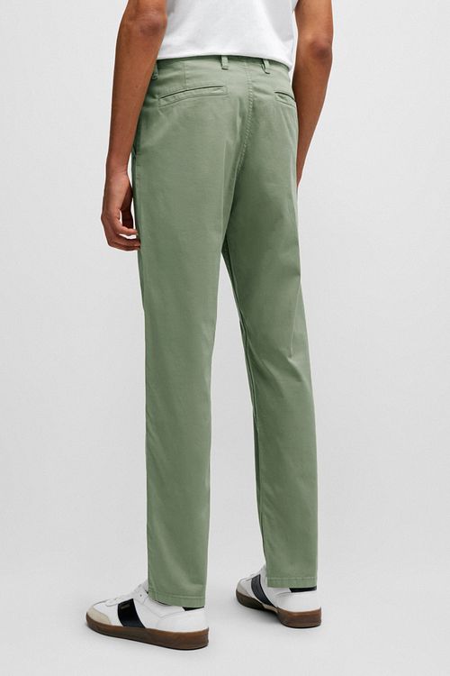 BOSS Satin Chino Green Model / Achterkant