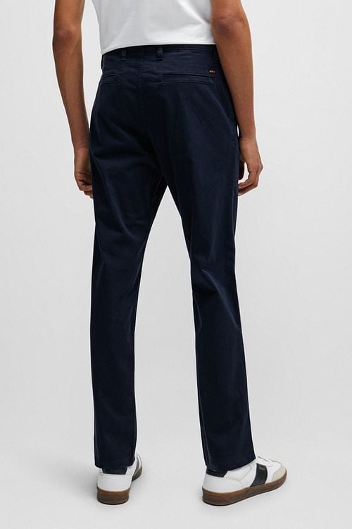 BOSS Satin Chino Navy Model / Detail