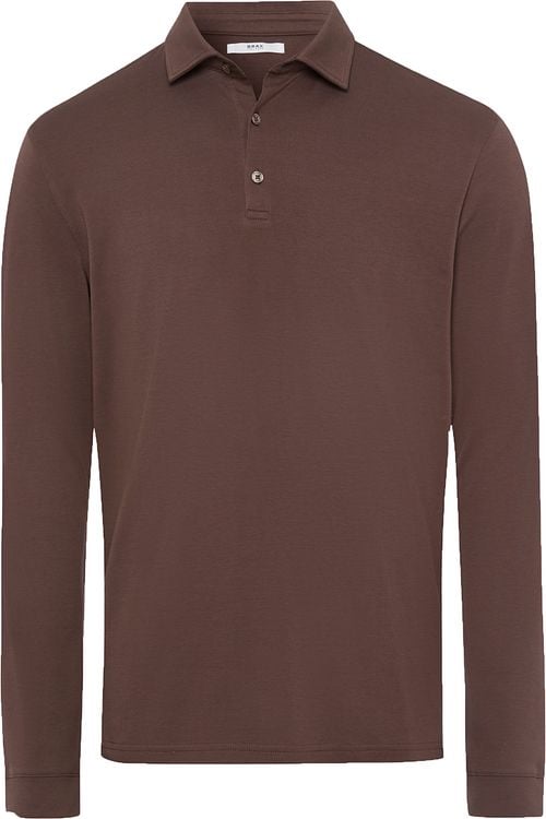 Brax Longsleeve Polo Pirlo Brown Product