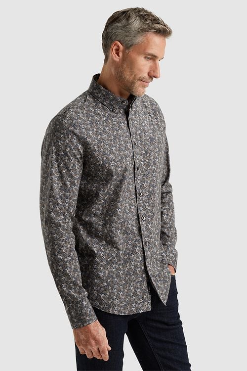 Vanguard Shirt Print Brown Model / Voorkant