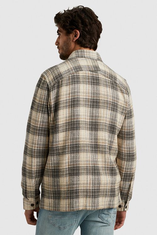 Cast Iron Overshirt Checks Green Model / Achterkant
