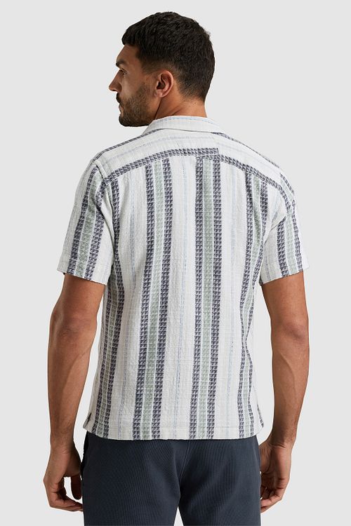 Cast Iron Short-sleeve Shirt Stripe Model / Achterkant