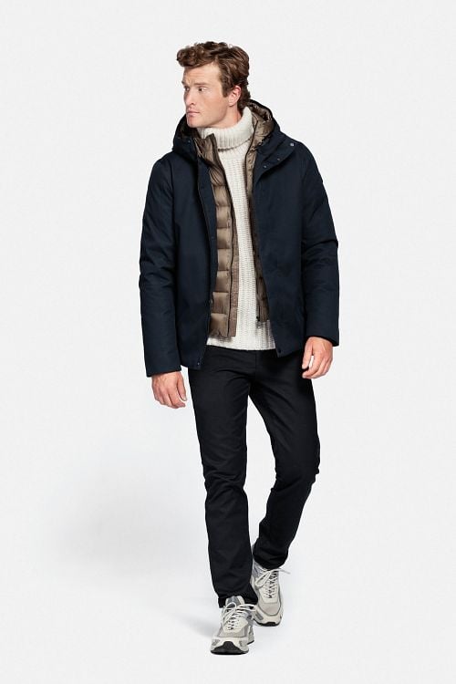 Reset Clifford Jacket Dark Blue Model / Voorkant