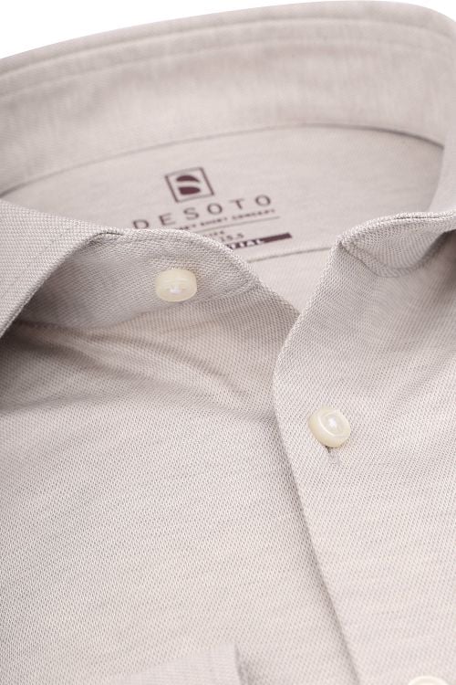 Desoto Essential Shirt Hai Piqué Beige Product / Detail