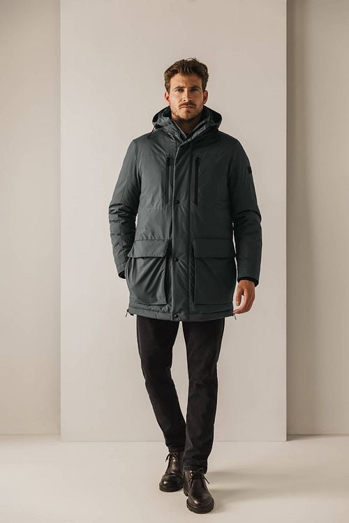 State Of Art Winterjas Groen Model / Voorkant