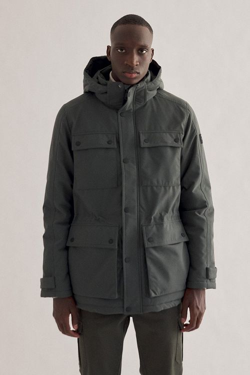 Ecoalf Luena Jacke Khaki Model / Voorkant