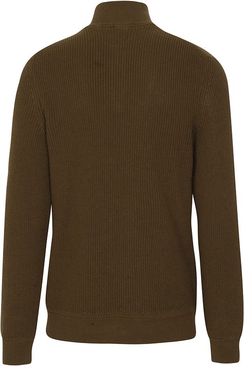 Gant Halfzip Wolle Dunkelgrün Product / Achterkant