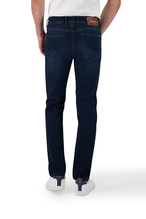Gardeur Pantalon Bradley Bleu Foncé Model / Achterkant