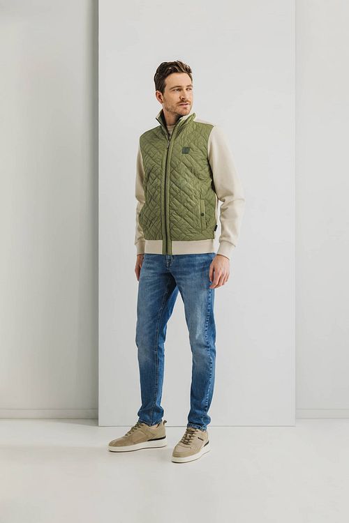 State Of Art Sweatvest Green Model / Voorkant