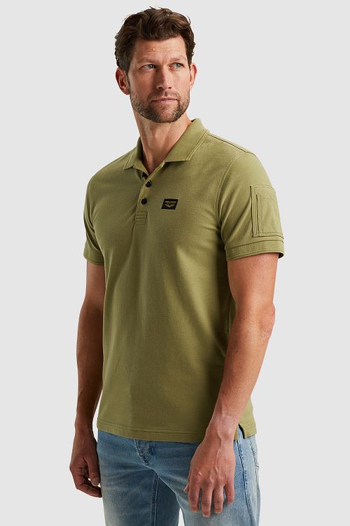 PME Legend Polo Shirt Trackway Light Green Model / Voorkant