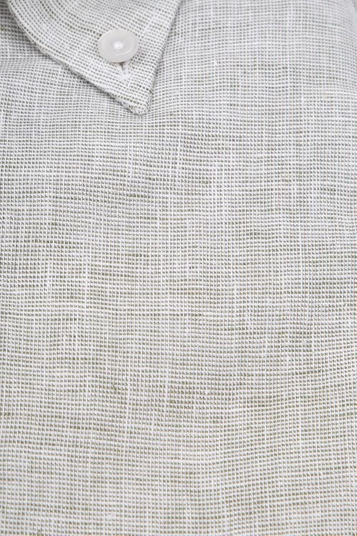 Ledub Shirt Linen Green Product / Detail