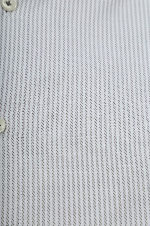 Profuomo Twill Shirt Stripes Green Product / Detail