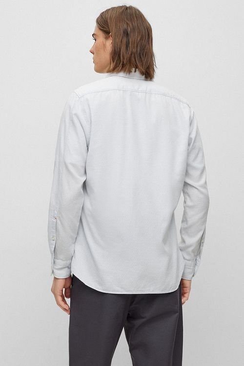 BOSS Remiton Shirt Light Grey Model / Achterkant