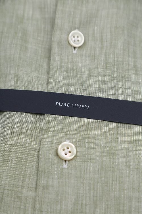 OLYMP Signature Hemd Leinen Hellgrün Product / Detail