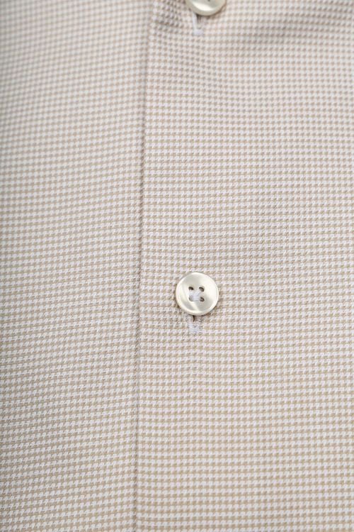 John Miller Shirt Small Check Beige Product / Detail