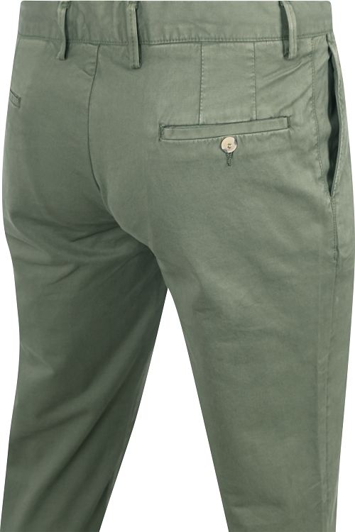 King Essentials The Harry Chino Vert Olive Model / Voorkant