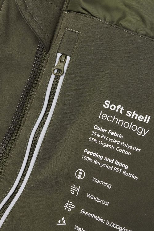 KnowledgeCotton Apparel Jacke Dunkelgrün Product / Detail