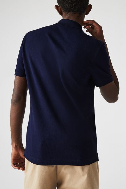 Lacoste Polo Shirt Pique Navy Model / Achterkant