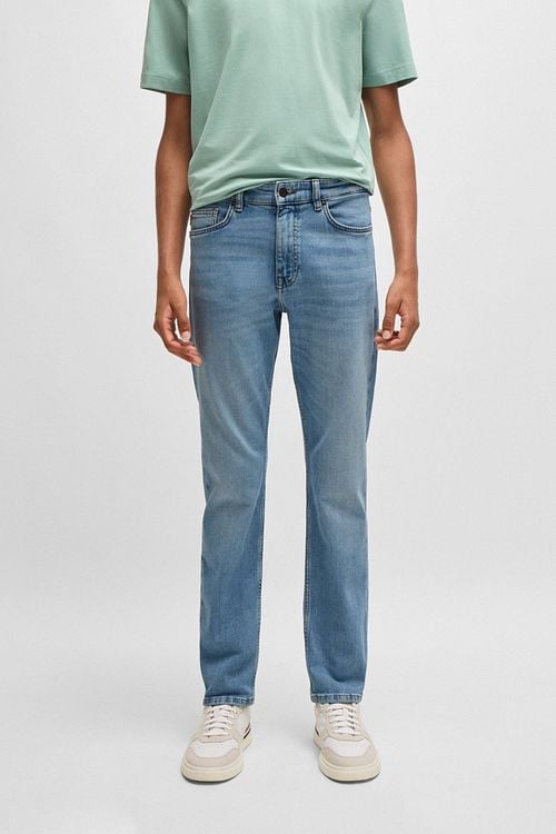 BOSS Delaware Jeans Bright Blue Model / Voorkant