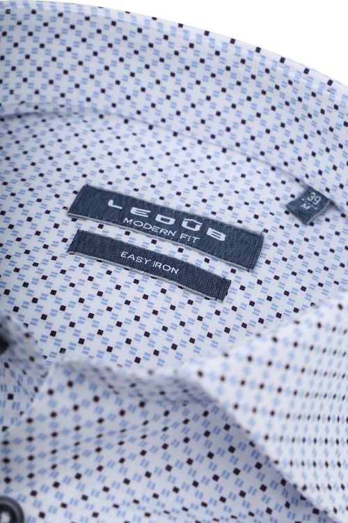 Ledub Hemd Print Lichtblauw Product / Detail