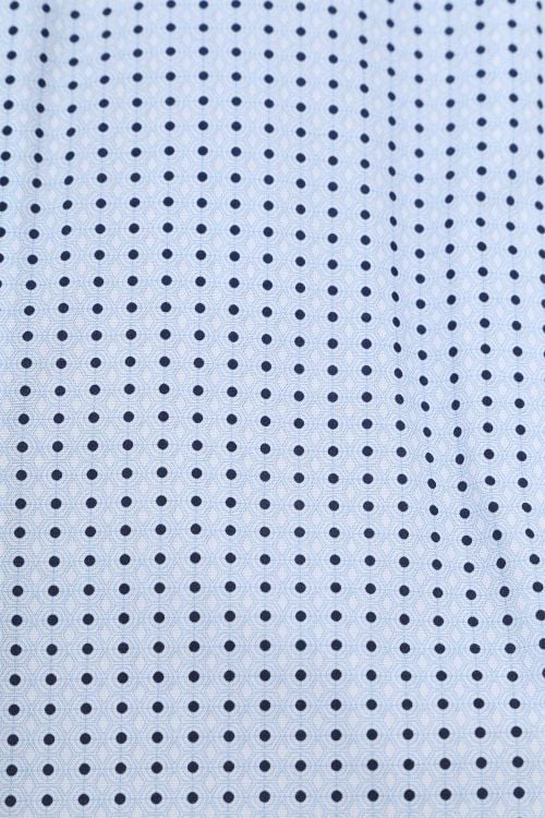 OLYMP Level 5 Overhemd Stretch Print Lichtblauw Product / Detail
