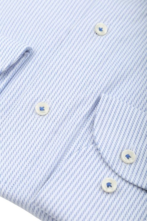Profuomo Overhemd Streep Lichtblauw Product / Detail