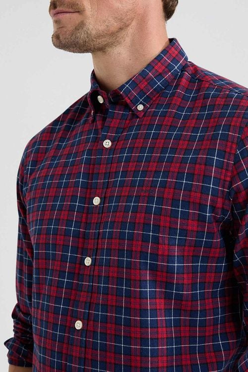 McGregor Chemise Bleu Rouge A Carreaux Model / Detail