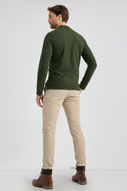 McGregor Long Sleeve Poloshirt Pine Grün Model / Achterkant
