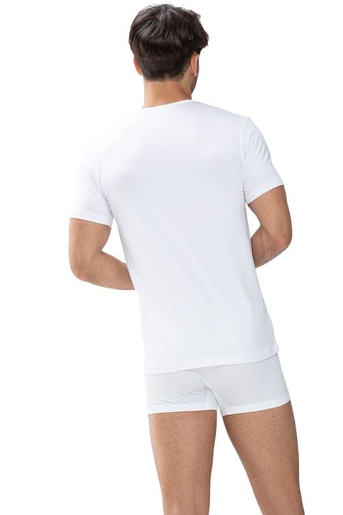 Mey Dry Cotton O-Ausschnitt T-Shirt Weiß Model / Achterkant