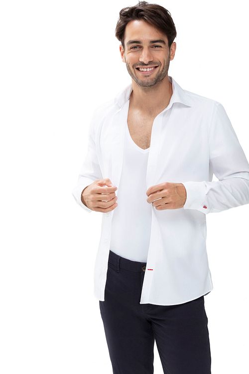 Mey Dry Cotton V-neck T-shirt White Model / Sfeerbeeld