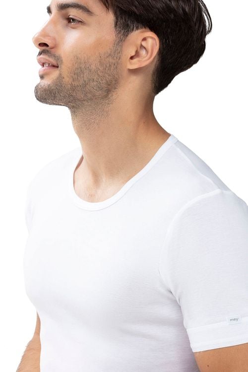 Mey Noblesse O-neck T-shirt White Model / Detail