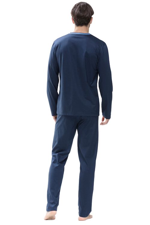 Mey Nightwear Long Dark Blue Model / Achterkant