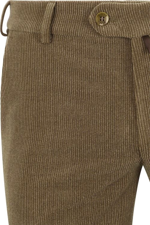 Meyer Chino Roma Wol Corduroy Olijfgroen Product / Detail