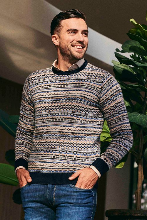 22U10782 - Fair Isle - Pull Crewneck kl natural