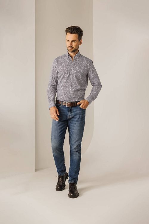 State Of Art Shirt Print Multicolour Model / Voorkant