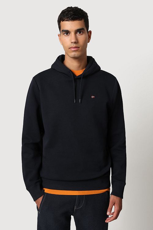 Napapijri Balis Crew Hoodie Dark Blue Model / Voorkant