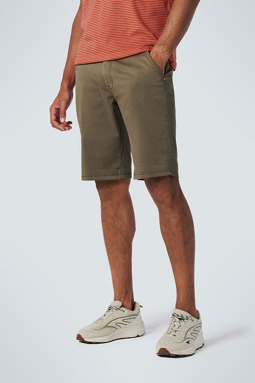 No Excess Short Chino Stretch Green Model / Zijkant