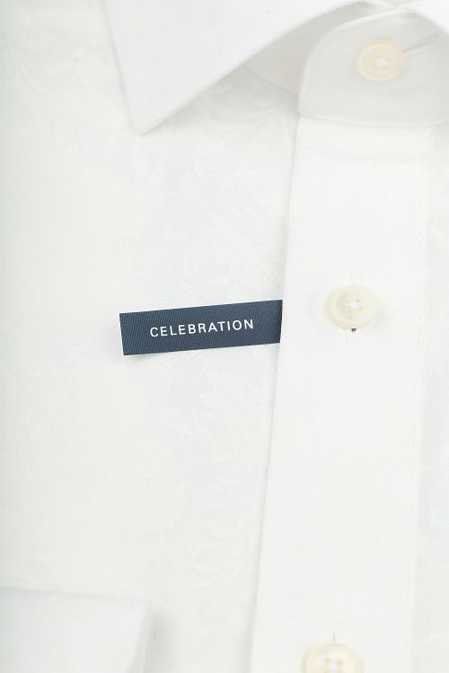 Olymp Chemise Luxor Flower Ton-Sur-Ton Off White Product / Detail