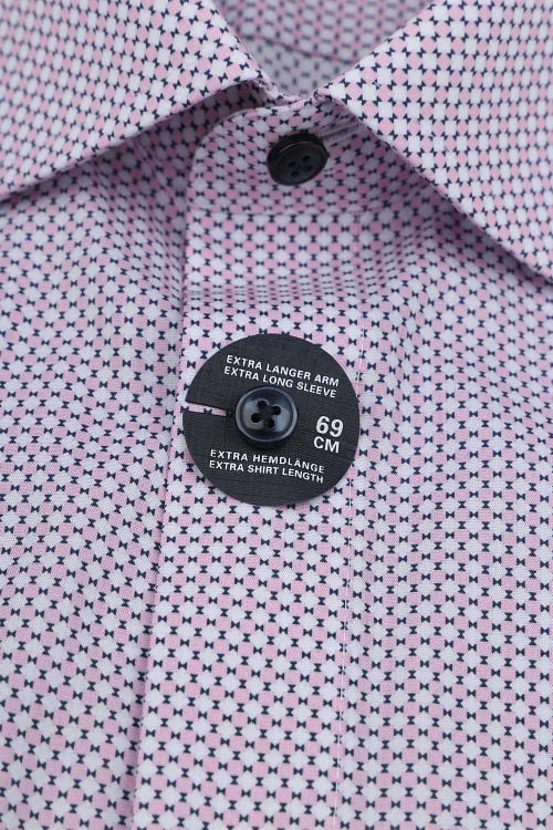 OLYMP Luxor Hemd Extra Long Sleeves Druck Rosa Product / Detail