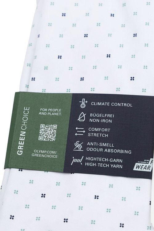 OLYMP Luxor Hemd Stretch Druck Weiß Product / Detail