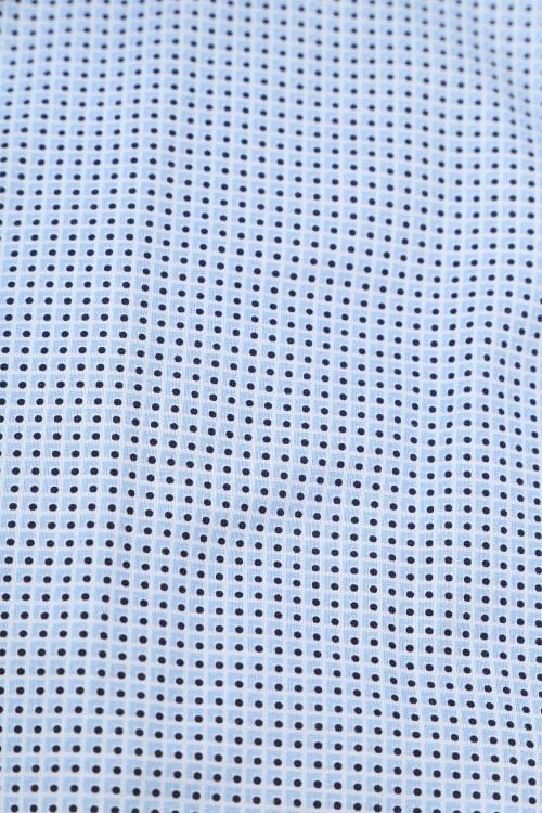 Olymp Level 5 Shirt Stretch Extra Long Sleeves Print Blue Product / Detail