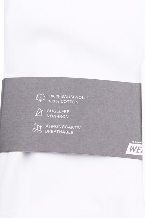 OLYMP Luxor Strijkvrij Shirt Comfort Fit Wit Product / Detail