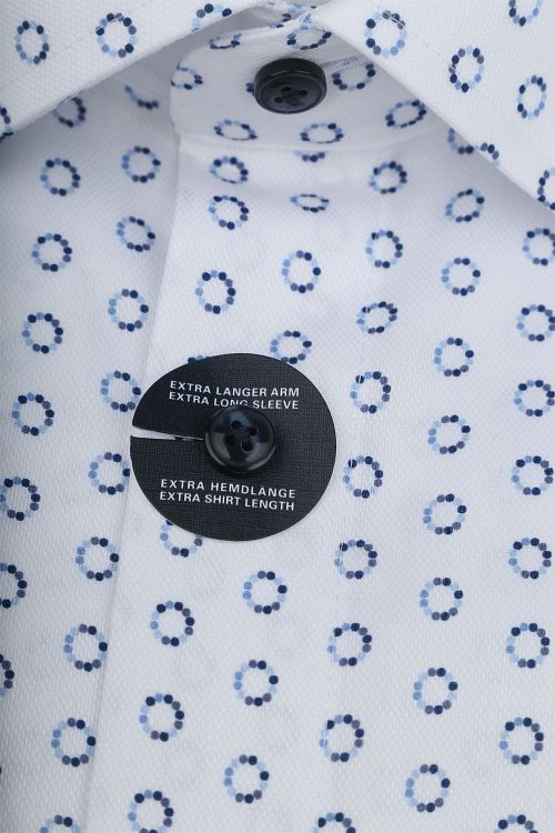 Olymp Luxor Shirt Extra Long Sleeves Print White Product / Detail