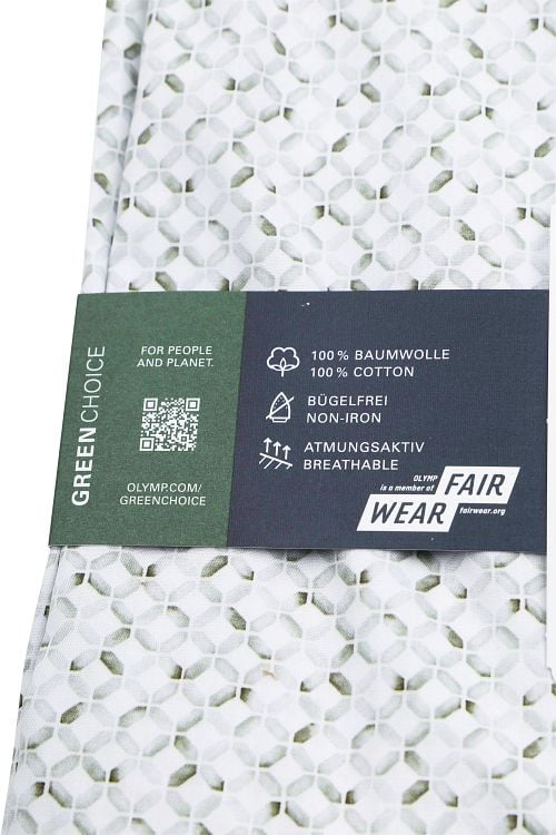 Olymp Luxor Shirt Print Olive Product / Detail