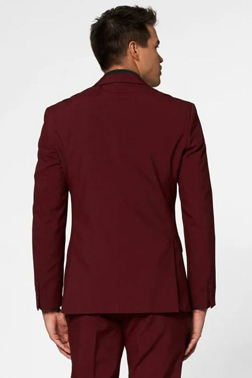 OppoSuits Anzug Blazing Burgundy Model / Achterkant