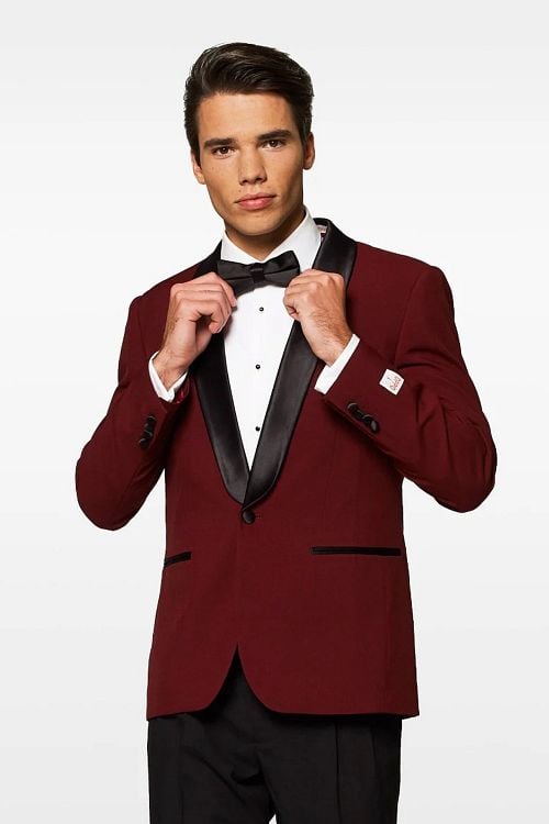 OppoSuits Anzug Hot Burgundy Model / Voorkant