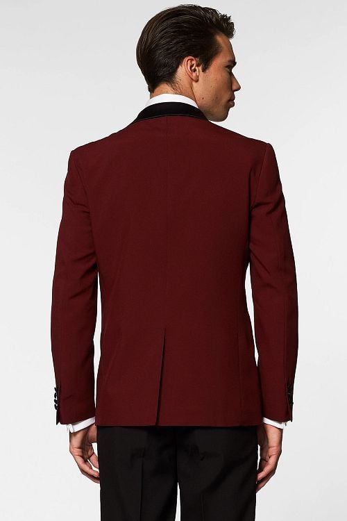OppoSuits Smoking Hot Burgundy Model / Achterkant